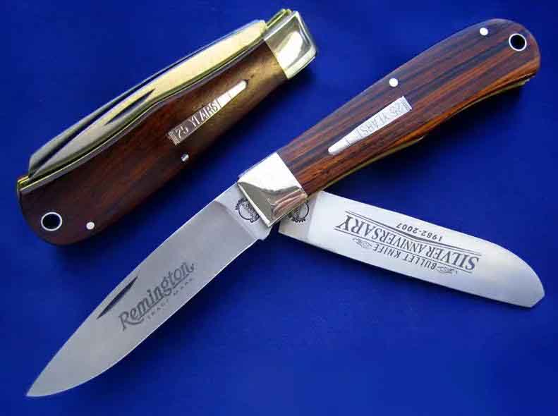 Remington 25周年经念版 双开绅士折刀，木柄，高配版